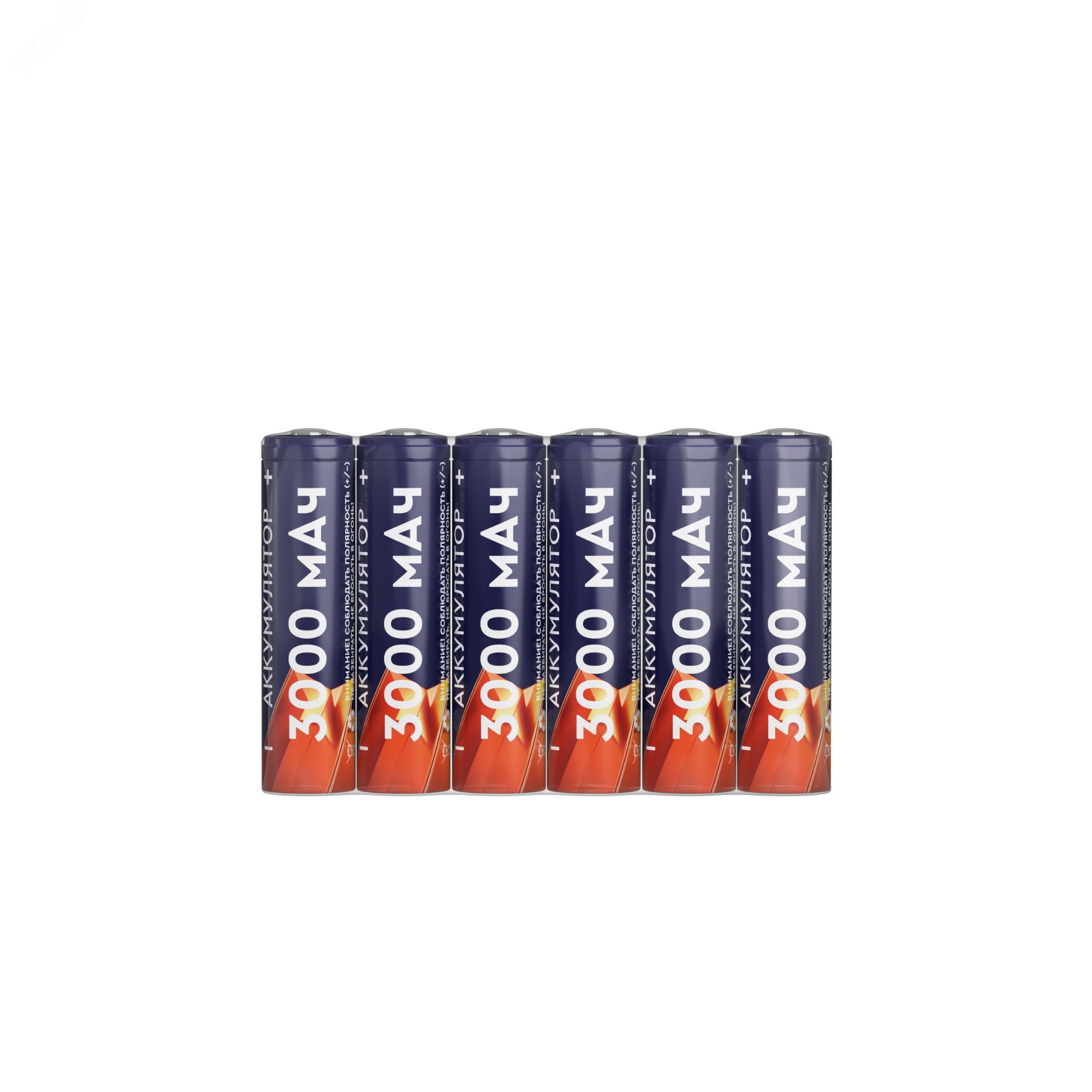 Аккумуляторы перезаряжаемые СТАРТ INR18650 3000mAh 6 штуки в шринке 20394 СТАРТ