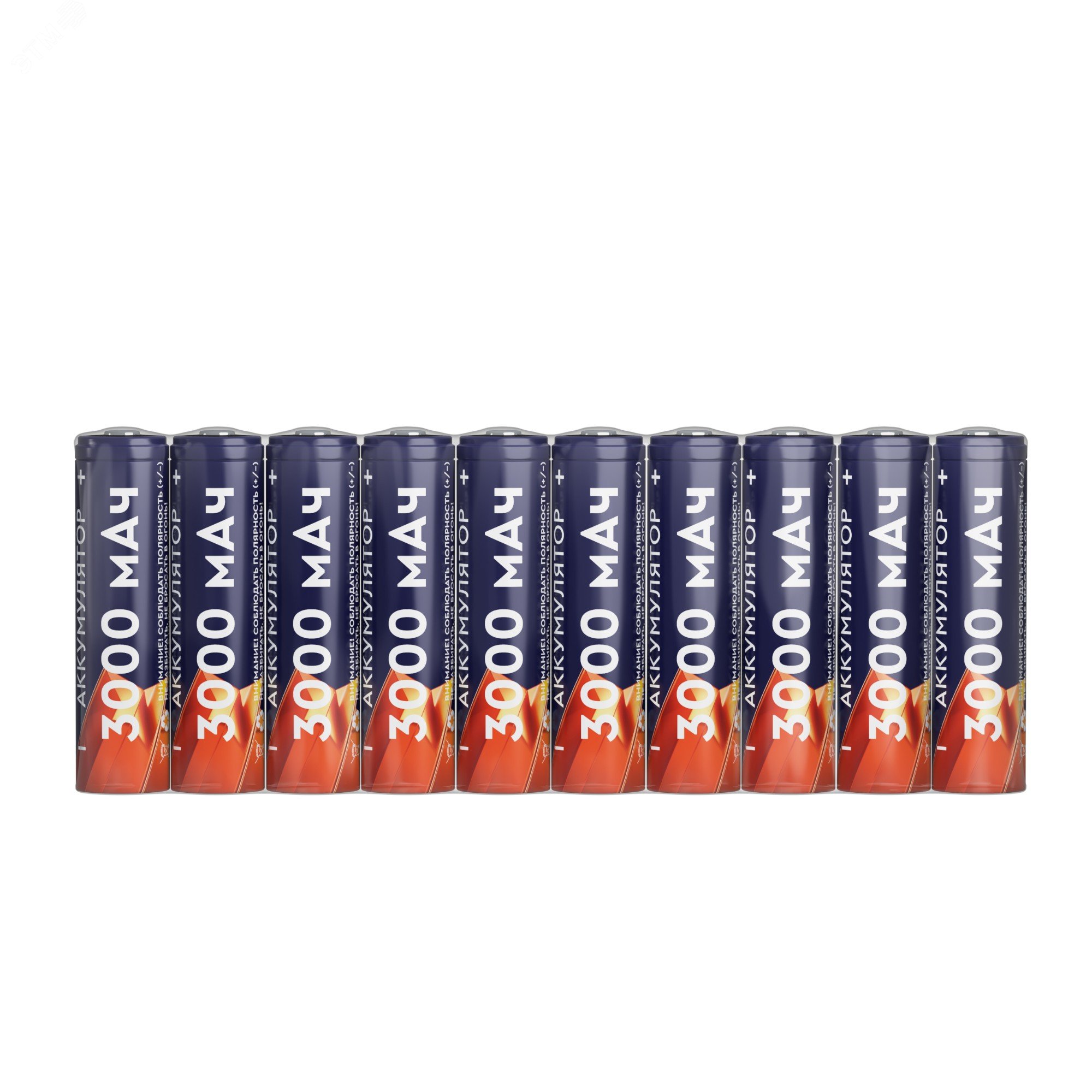 Аккумуляторы перезаряжаемые СТАРТ INR18650 3000mAh 10 штуки в шринке 20381 СТАРТ