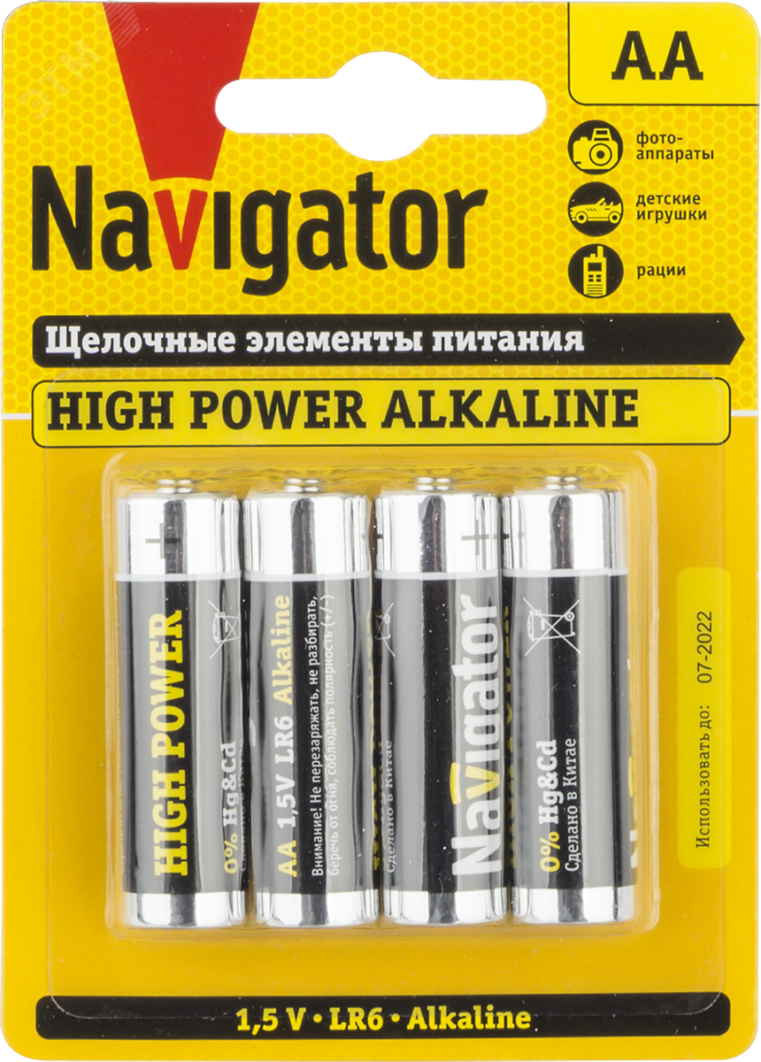 Батарейка NBT-NE-LR6-BP4 94753 Navigator Group