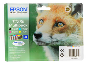 Набор картриджей Epson T1285 M голубой, желтый, пурпурный, черный