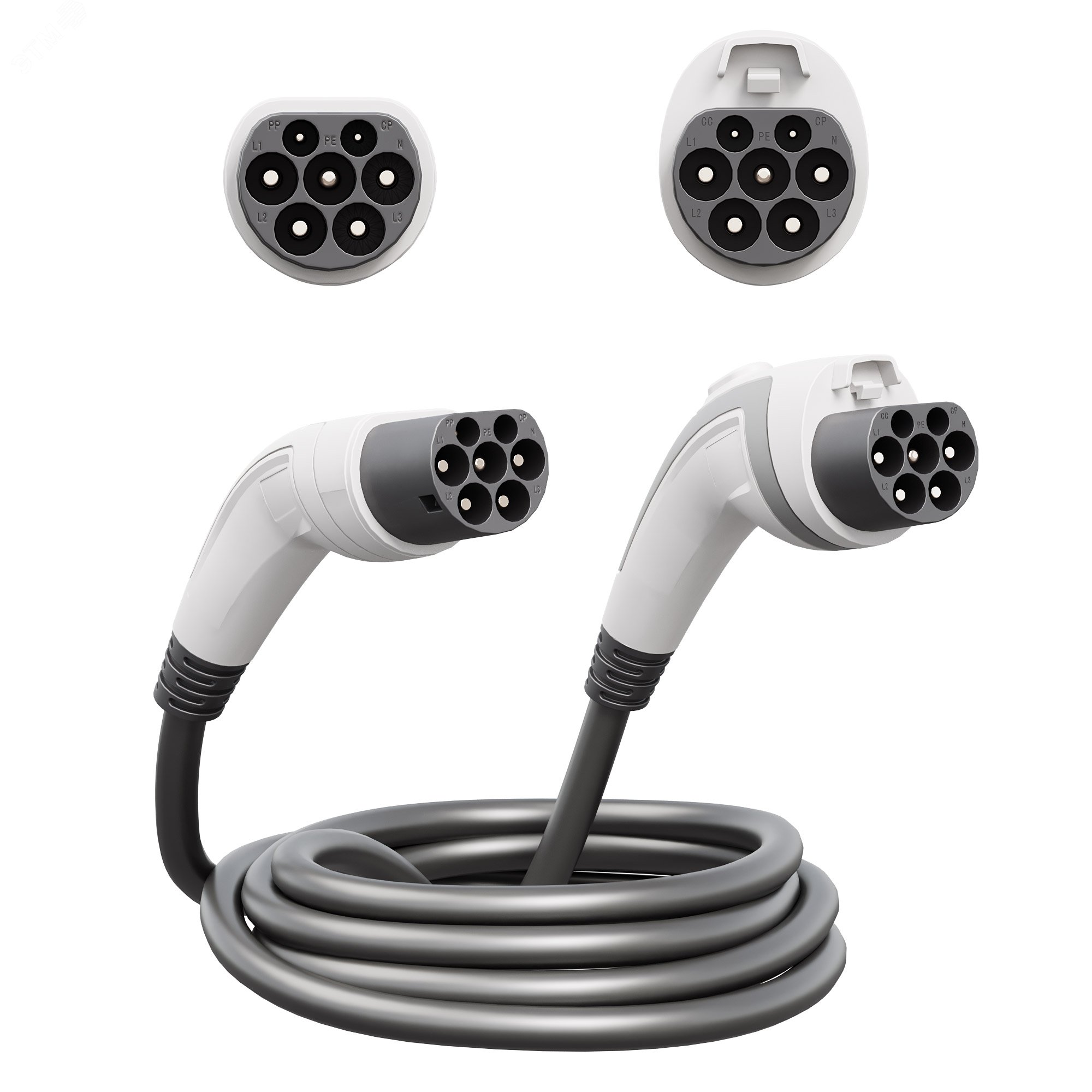 Кабель Type2-GB/T 3ф 32A 440В AC 5 метров ECAC3P5MT2GBT DKC